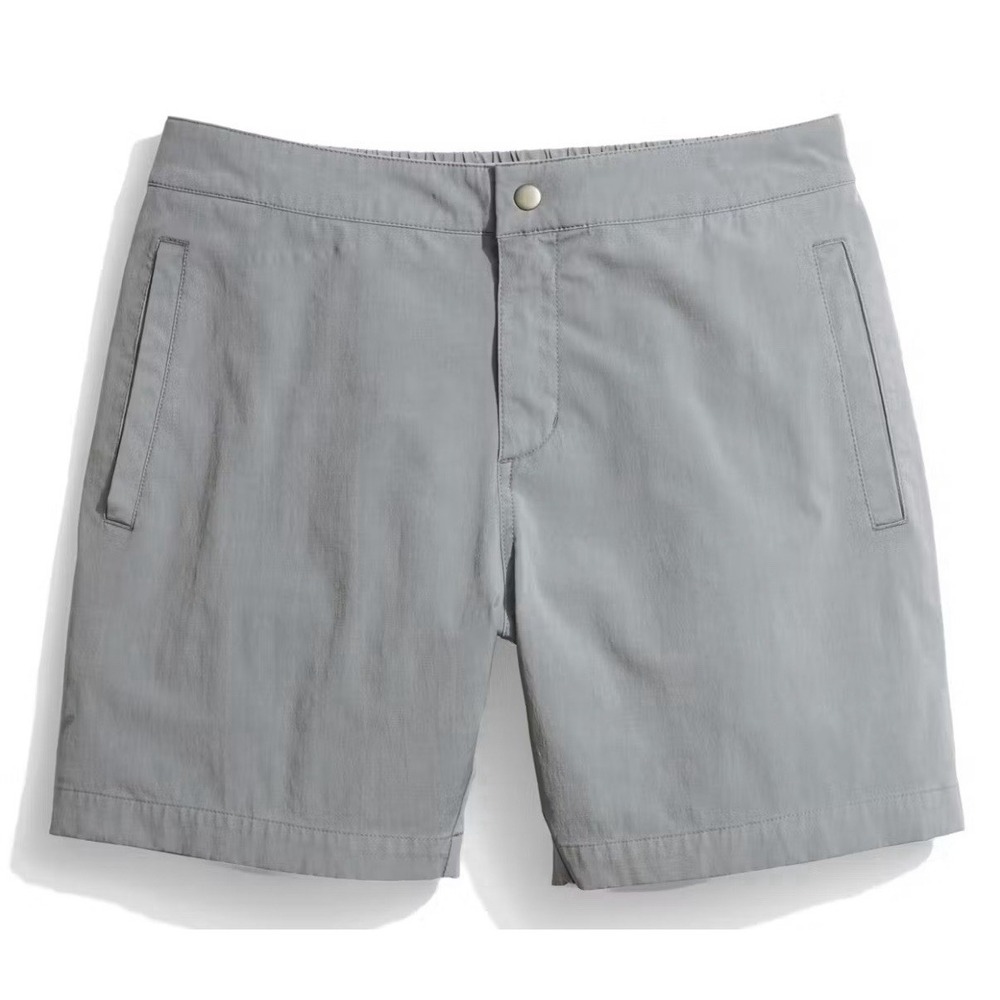 Marine Layer Summer Short  Men's Large Grey Casual Shorts Huckberry 6.5" Inseam